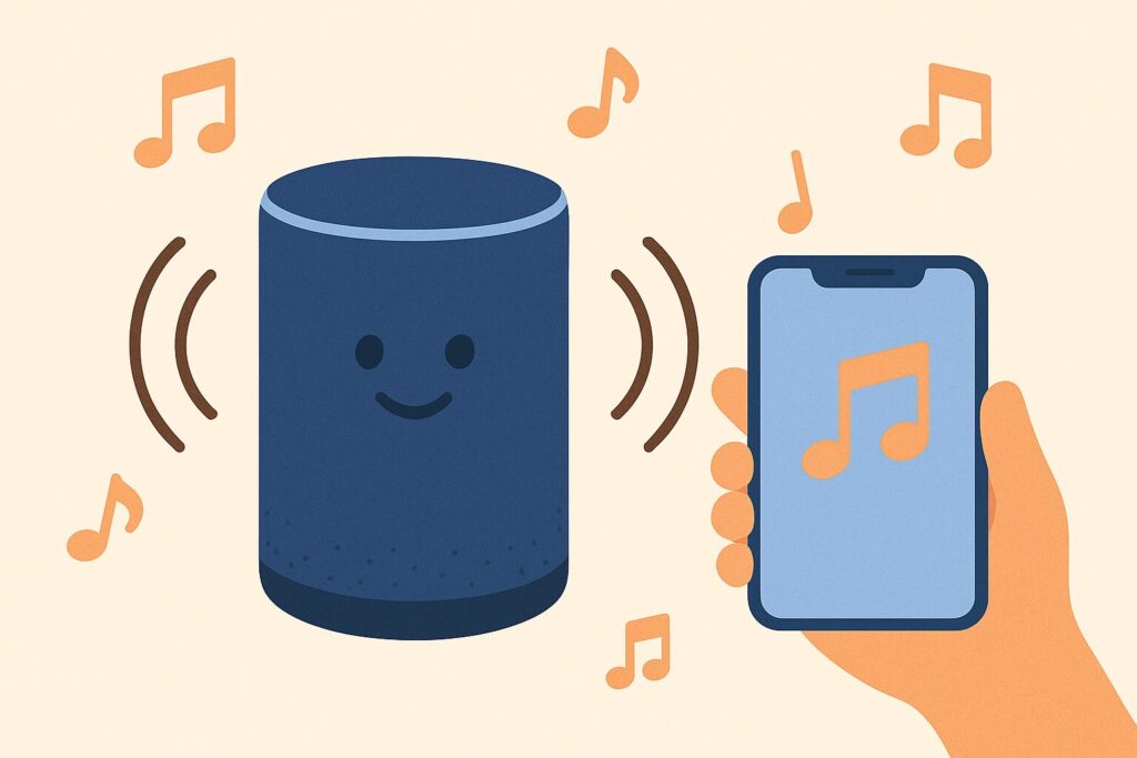 アレクサで音楽を流している画像