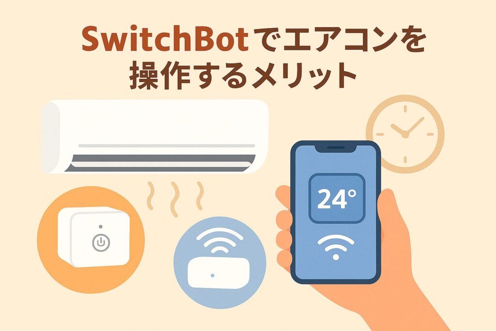 スイッチボットでエアコンを操作するメリットの画像