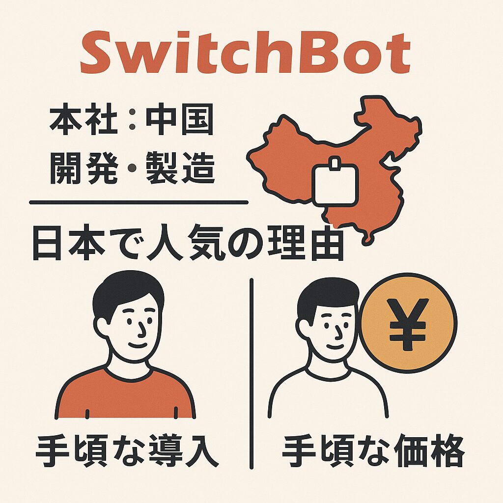 スイッチボットの会社を説明している画像