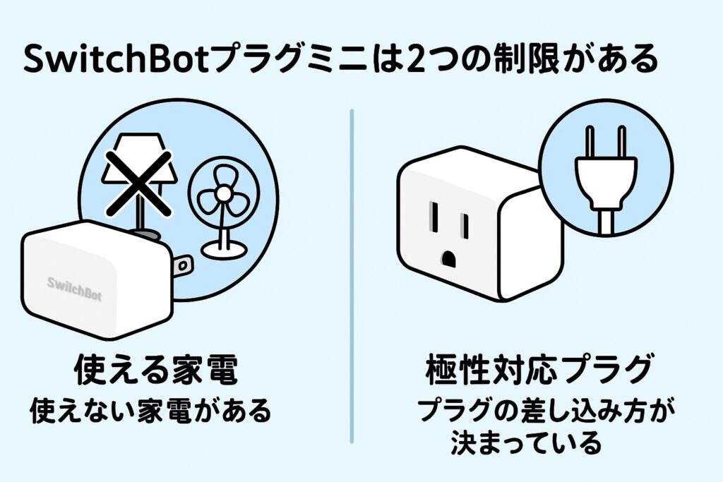 プラグミニには２つの制限がある