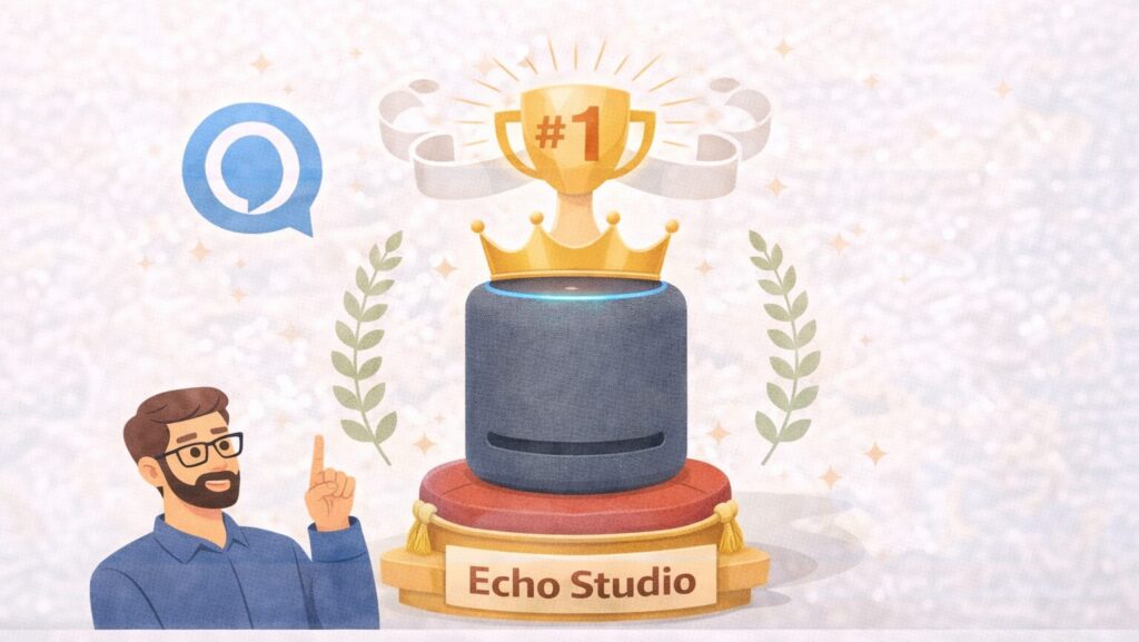 アレクサの音質ランキング1位は、Echo Studio!