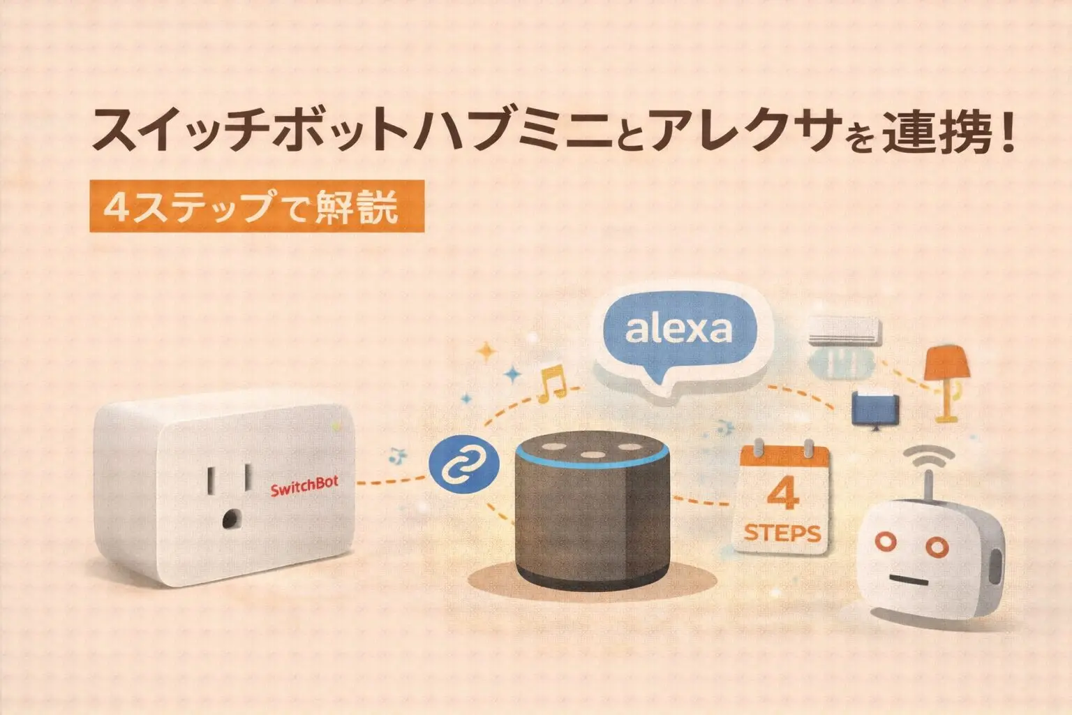 スイッチボットハブミニとアレクサを連携！4ステップで解説