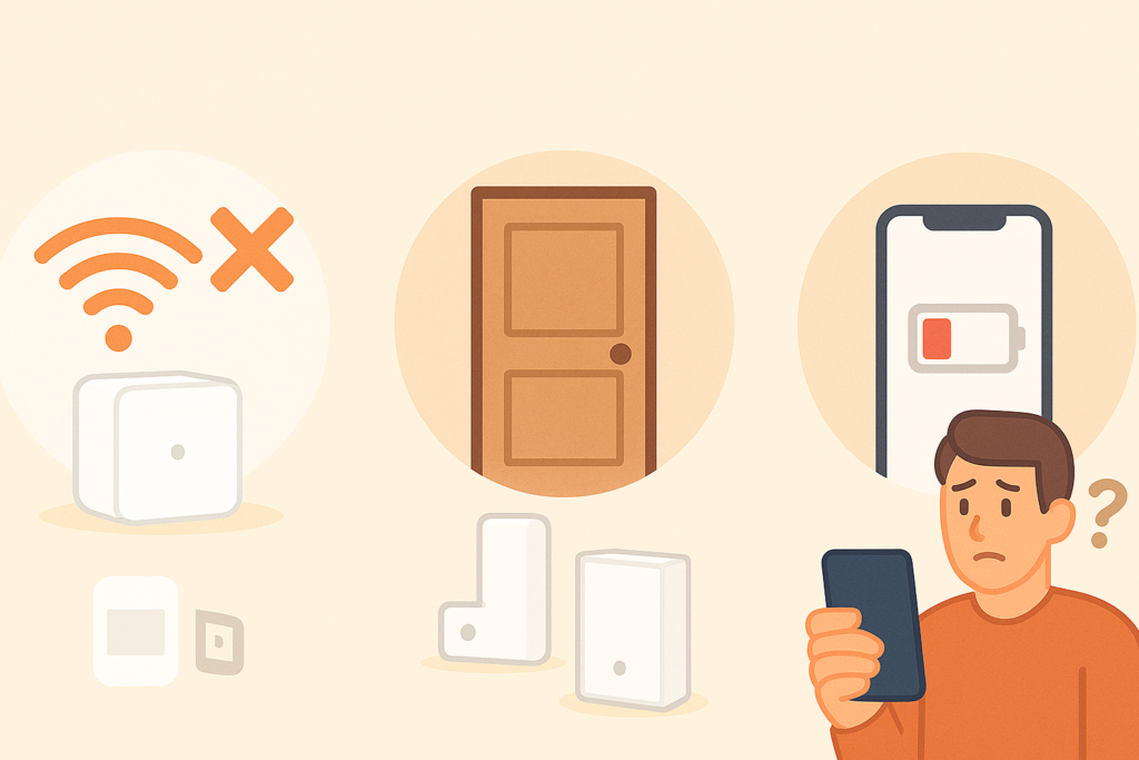 SwitchBotが反応が悪いときの原因を説明している画像