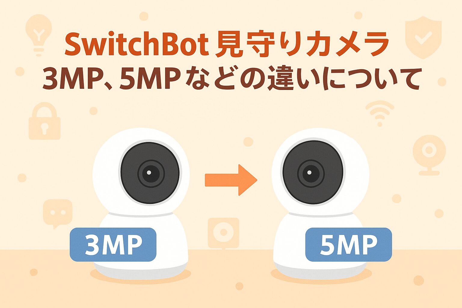 SwitchBot見守りカメラの違いについて説明しているブログのアイキャッチ画像