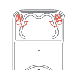 Pro２つの留め具を外すしている画像