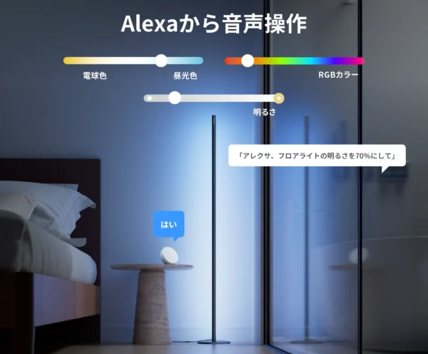 アレクサから音声操作できることを説明している画像