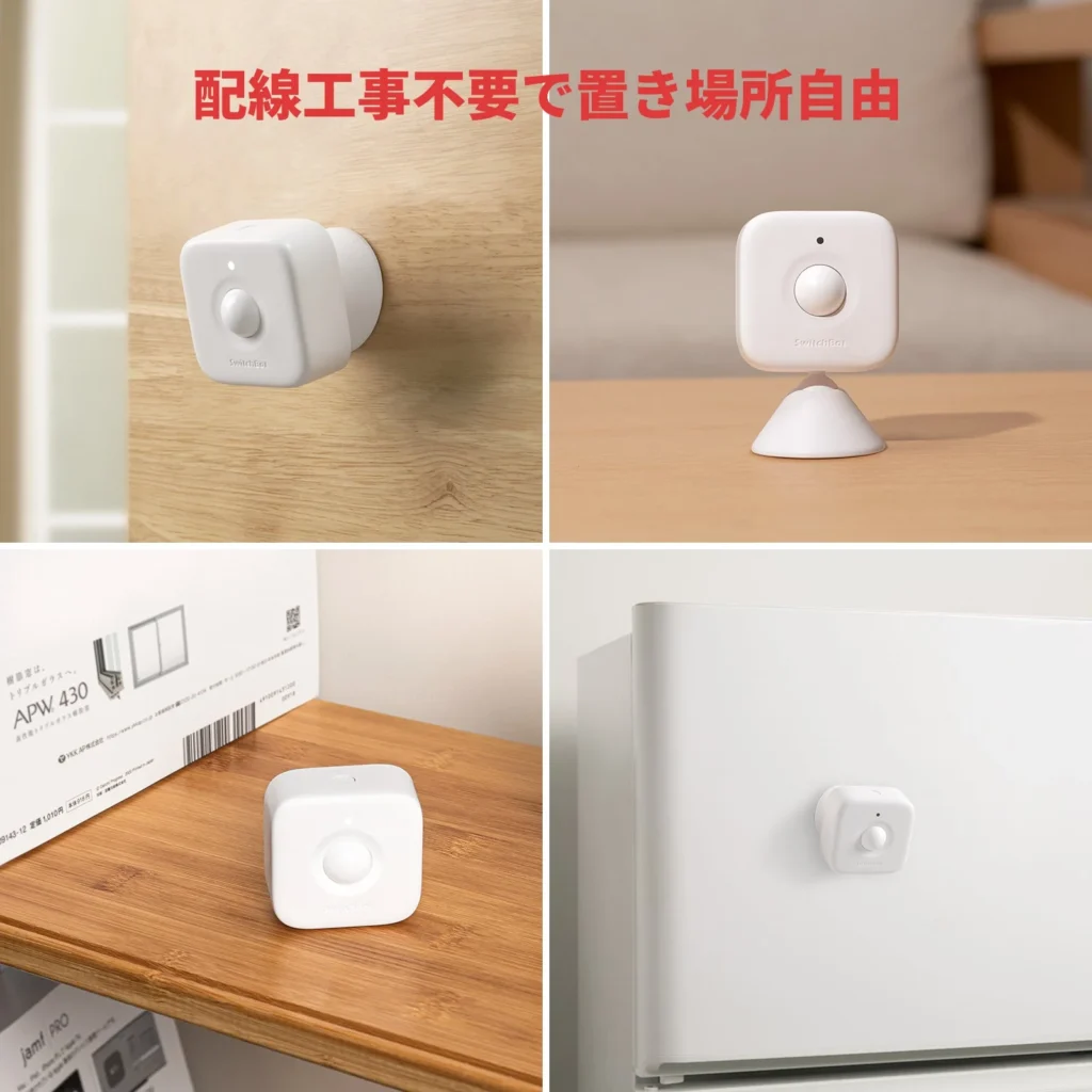 SwitchBot配置場所について説明している公式サイトの画像
