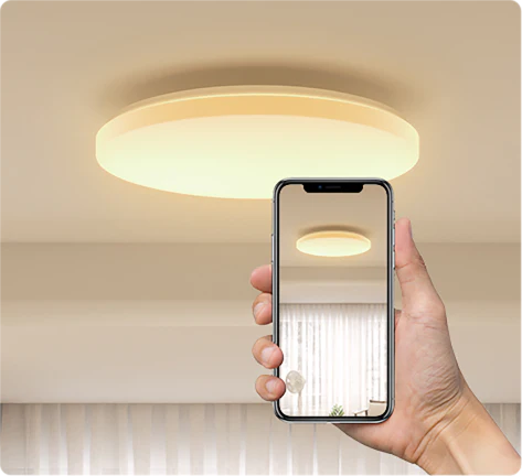 シーリングライト：ちらつきなしを説明する画像