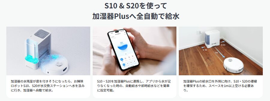 全自動給水について解説している画像：公式