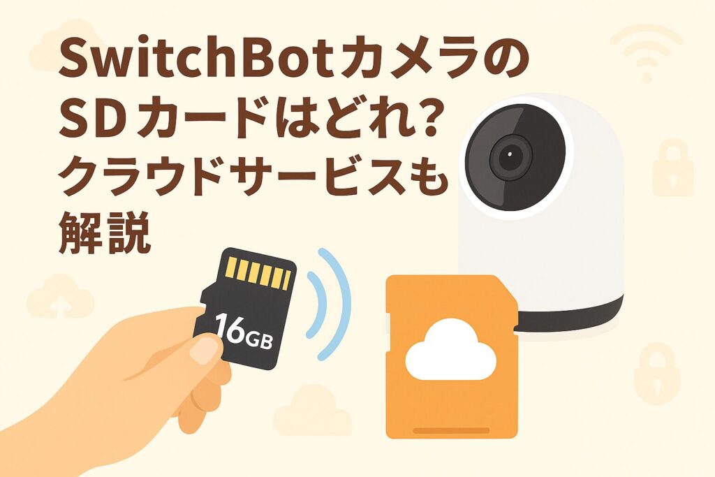スイッチボットカメラのSDカードについて解説しているブログのアイキャッチ画像