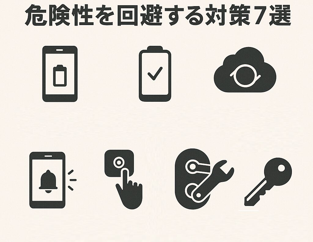 スマートロックの危険性を回避する対策を説明している画像