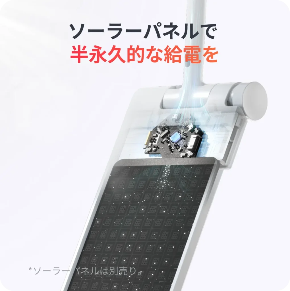 ソーラーパネルでカーテンを給電することができる