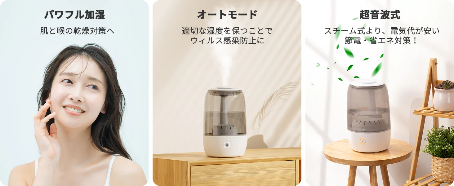 パワフル加湿について説明している画像：公式