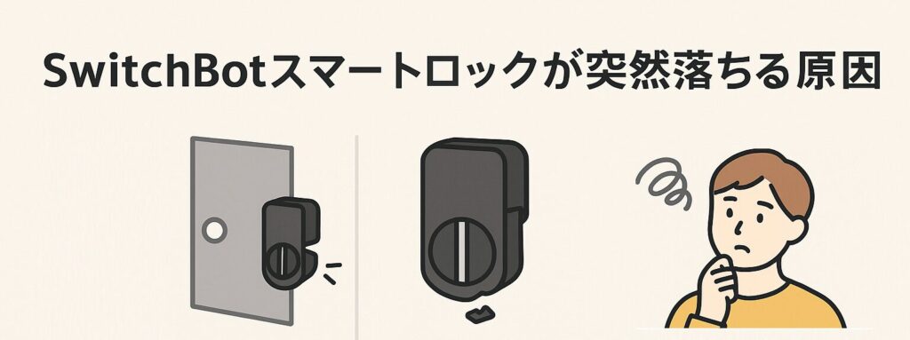 スマートロックが突然落ちる原因を説明している画像