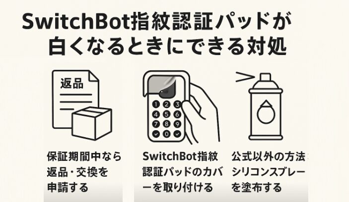 指紋認証パッドが白くなるときにできる対処の画像