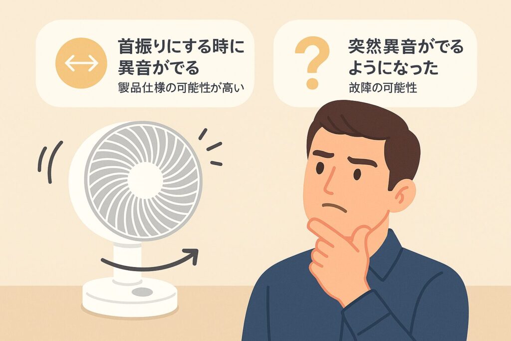 サーキュレーターが異音が発生する原因