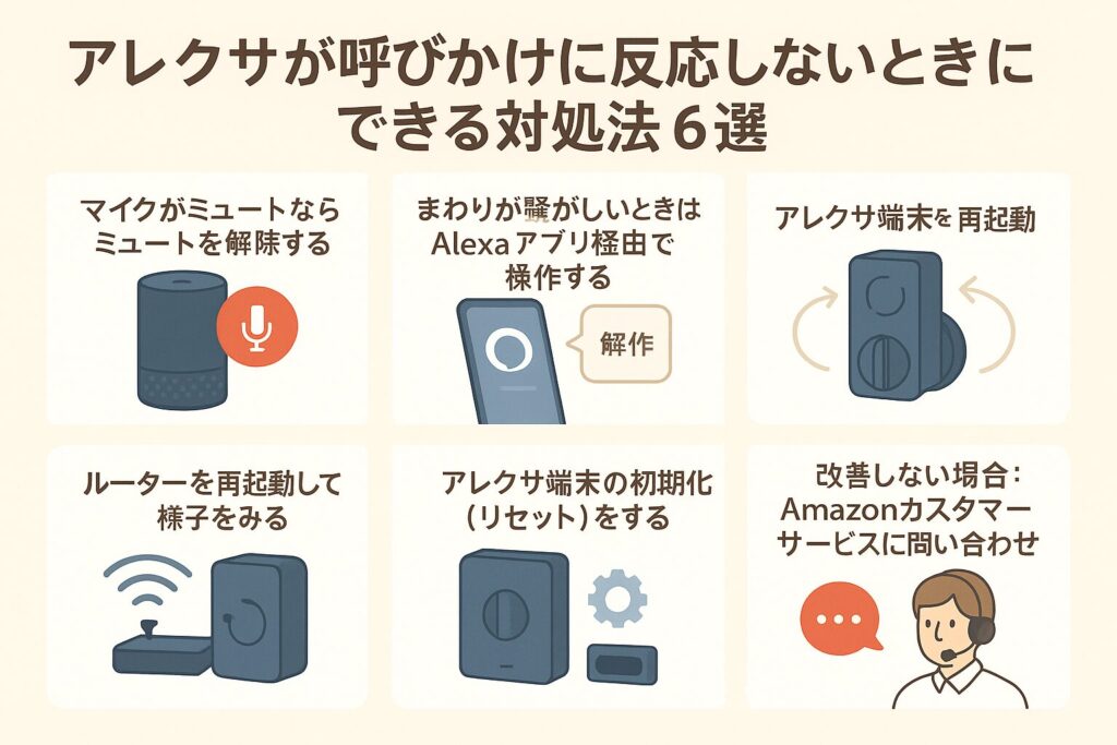 アレクサが呼びかけに反応しないときにできる対処法の画像