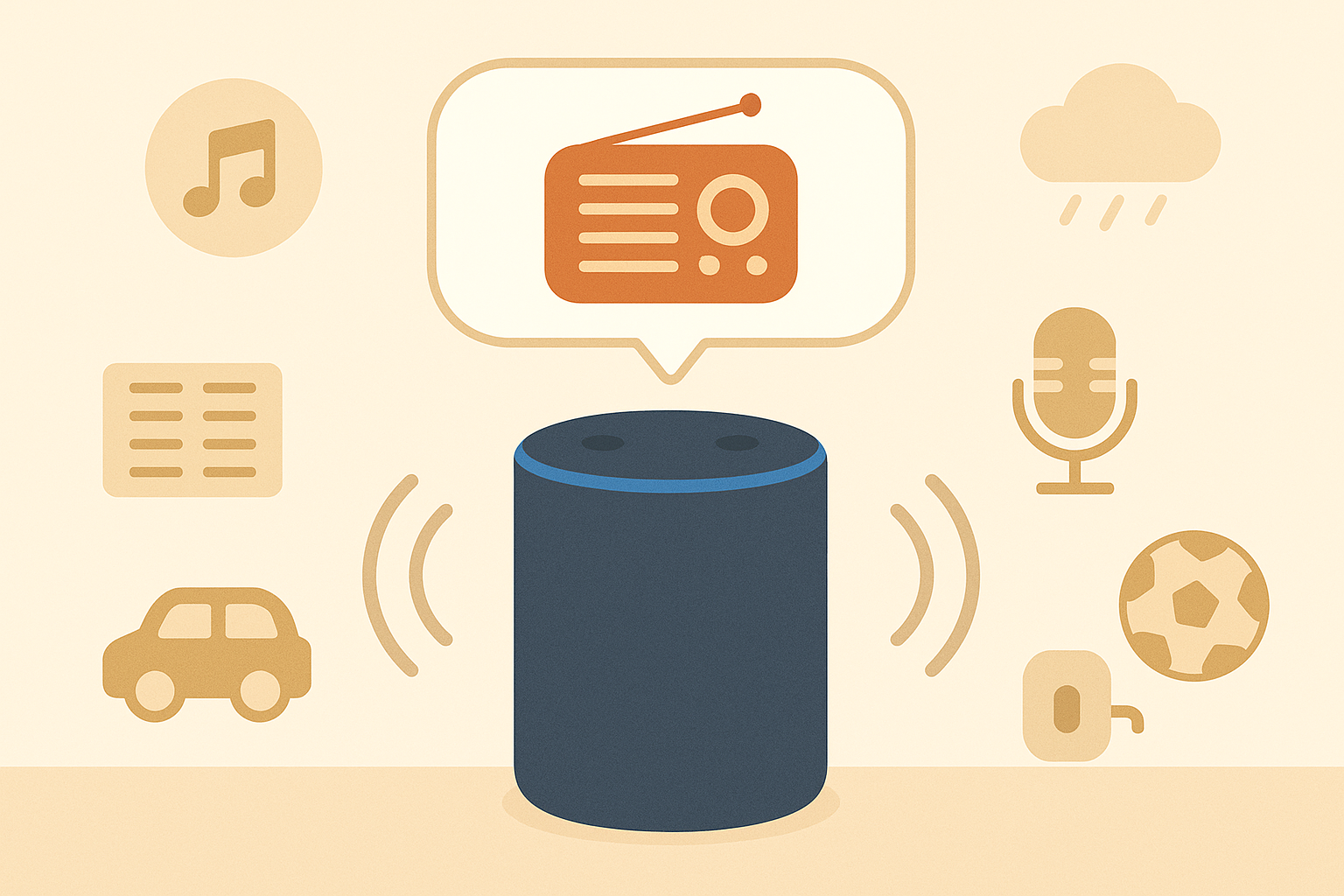 アレクサで聴けるラジオ局について