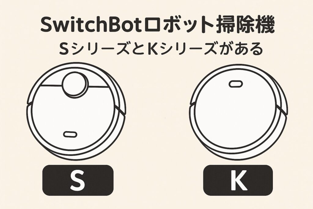 SシリーズとKシリーズがあることを説明する画像