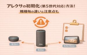 アレクサの初期化(第5世代対応)方法!機種毎の違いと注意点も