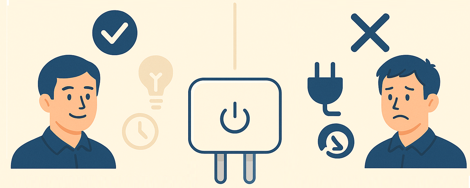 スマートプラグおすすめな人／そうではない人を説明する画像