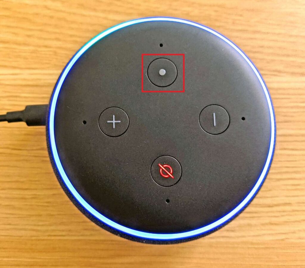 アレクサのアクションボタンを説明する画像