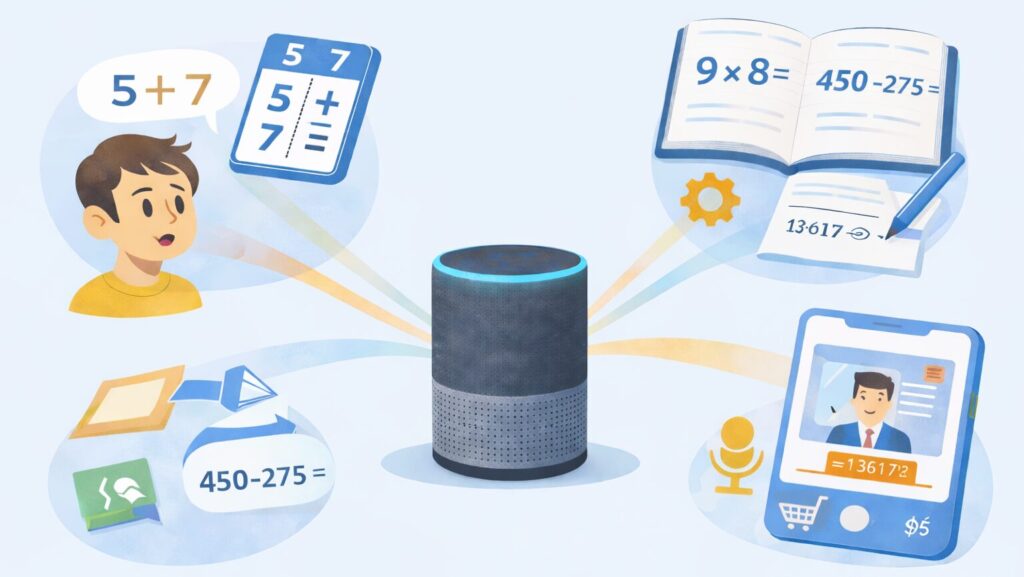 アレクサの計算機能を活用できるシーン