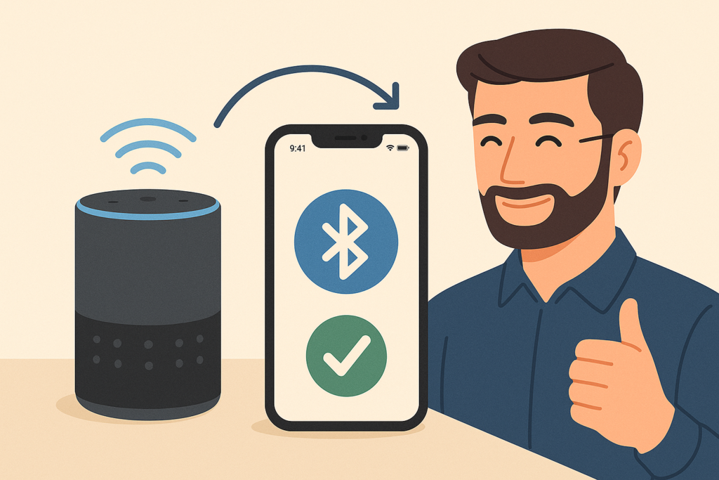 アレクサとiPhoneをペアリングで接続する場合
