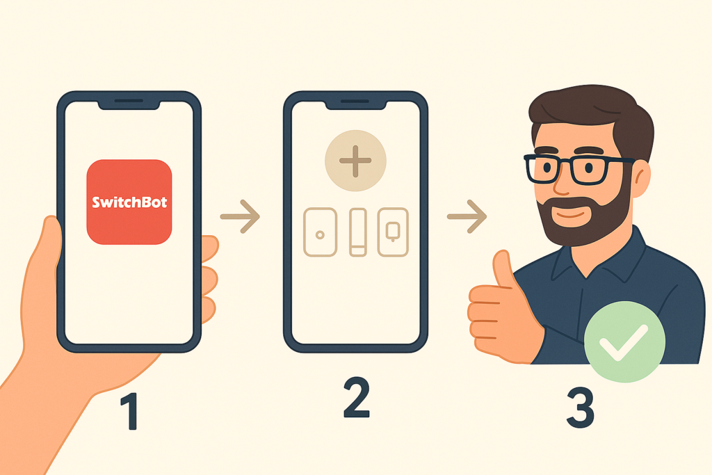 SwitchBotアプリの設定手順3ステップ