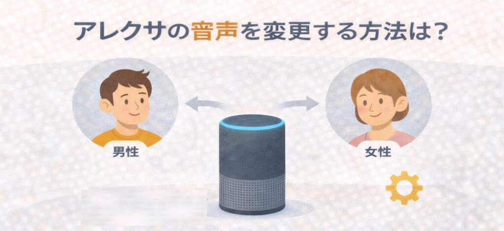 アレクサの音声を変更する方法は?