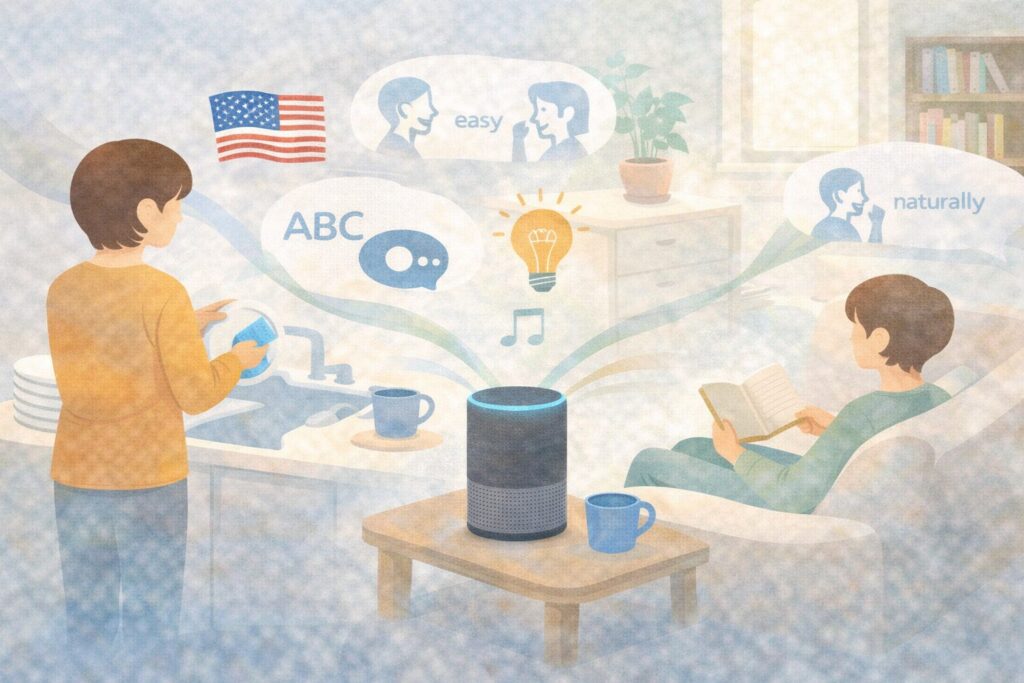 英語聞き流しができるマルチリンガルモードが活用できるシーン