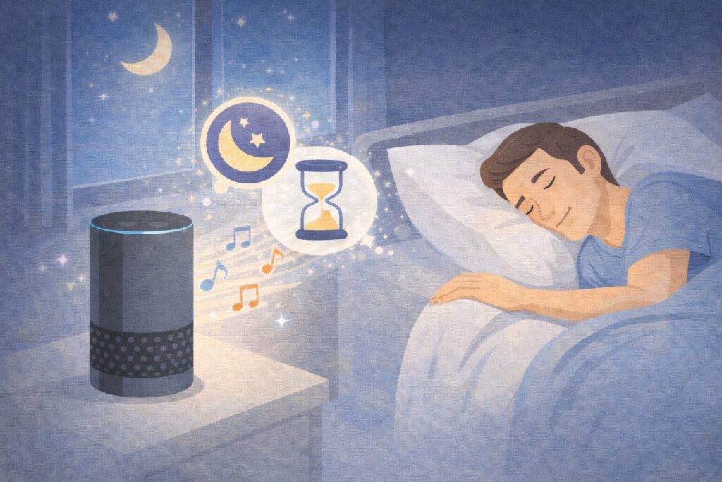 就寝前はスリープタイマーを活用しよう