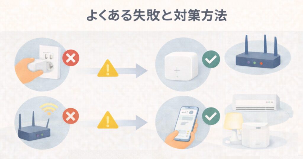 よくある失敗と対策方法(詰まったらここだけ確認)