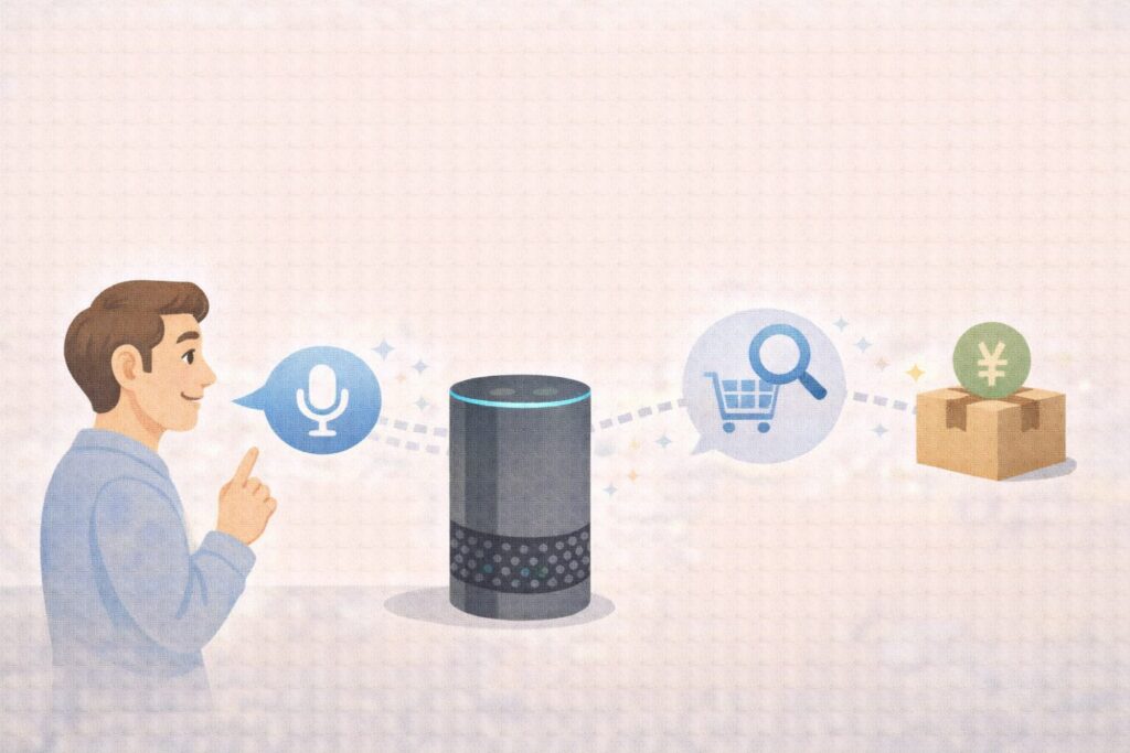 通常の音声ショッピングの流れを解説