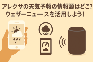 アレクサの天気予報について解説しているブログのアイキャッチ画像