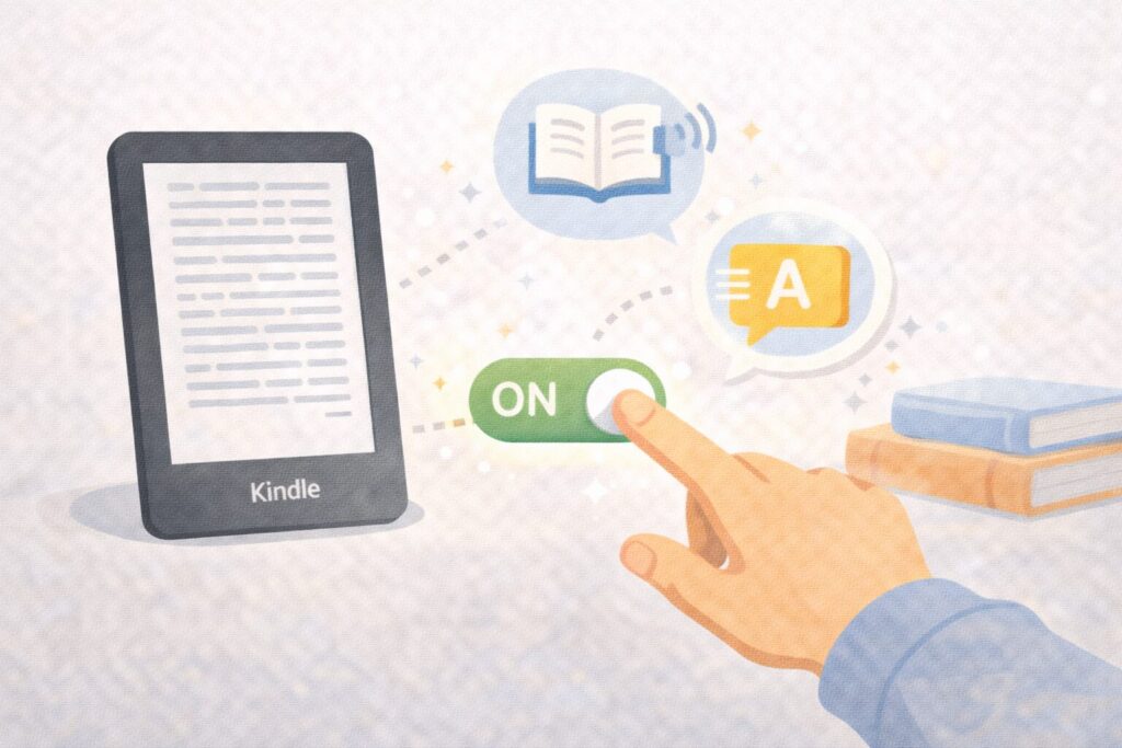 事前準備|Kindle読書補助機能をオンにしよう