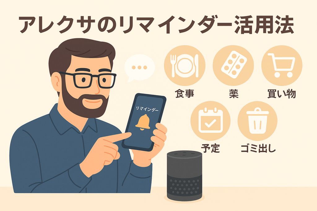 アレクサのリマインダー活用方法について