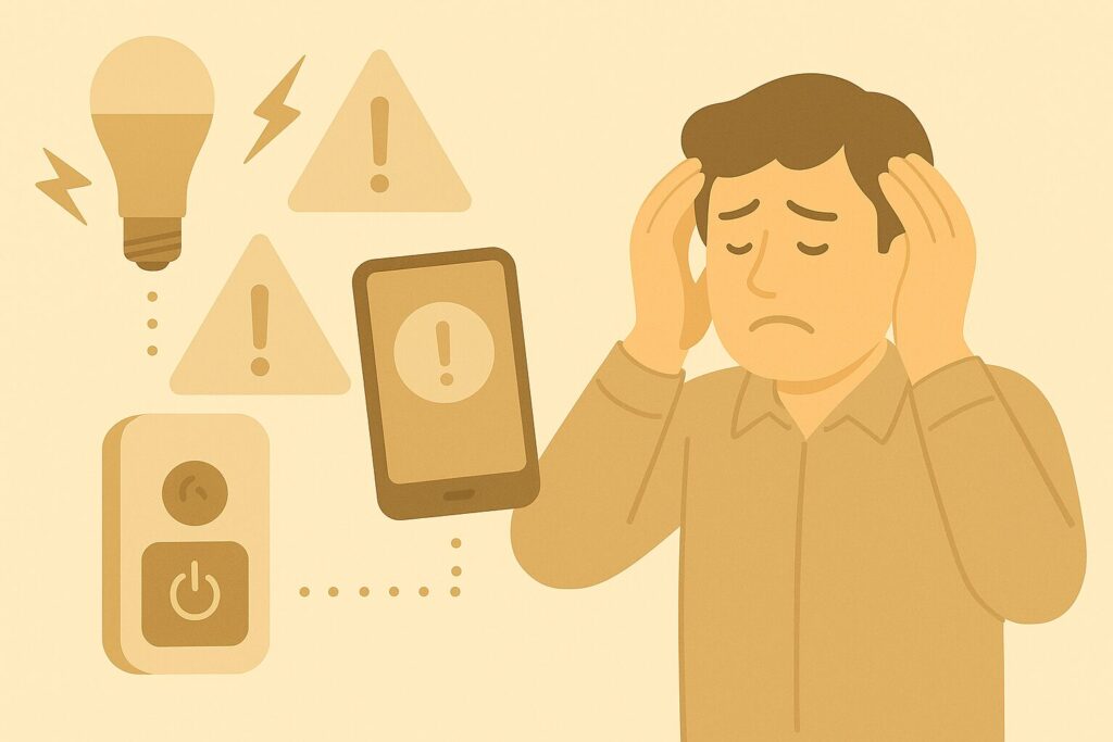 SwitchBotライト・スマート家電操作のトラブル