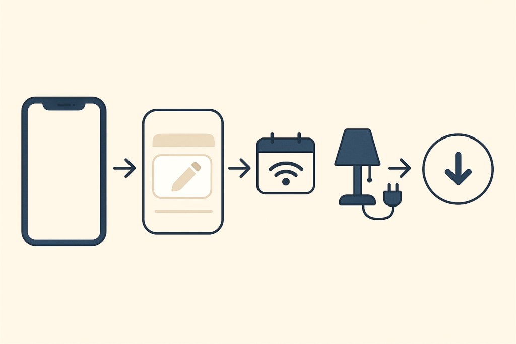 定型アクションの設定について