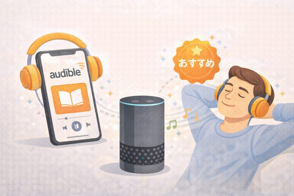 耳で本を聴くなら圧倒的にAudibleがおすすめ