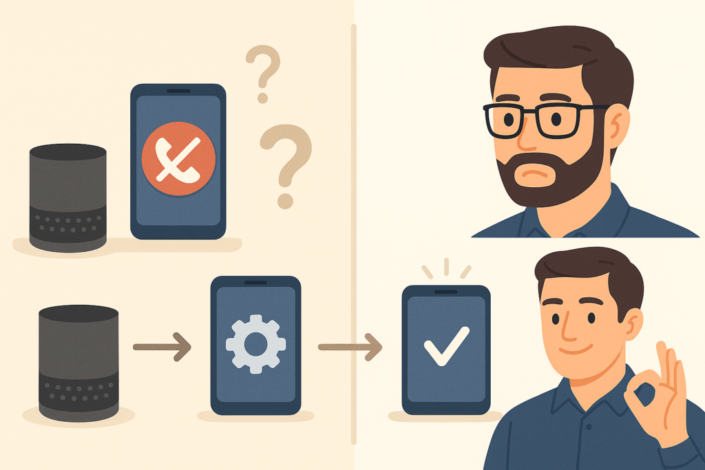 アレクサからスマホに電話できないときの対処法
