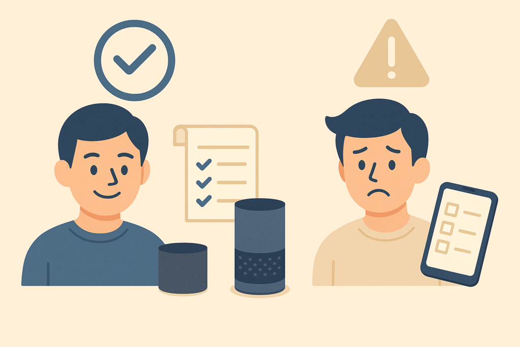 買い物リストのメリット/デメリット