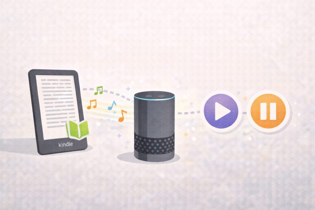 Kindleの本を読み上げするときの操作