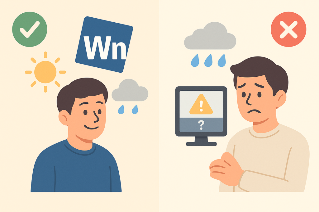 ウェザーニュースを使うメリット/デメリット