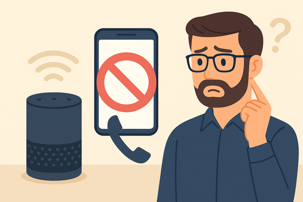アレクサからスマホに電話できない原因