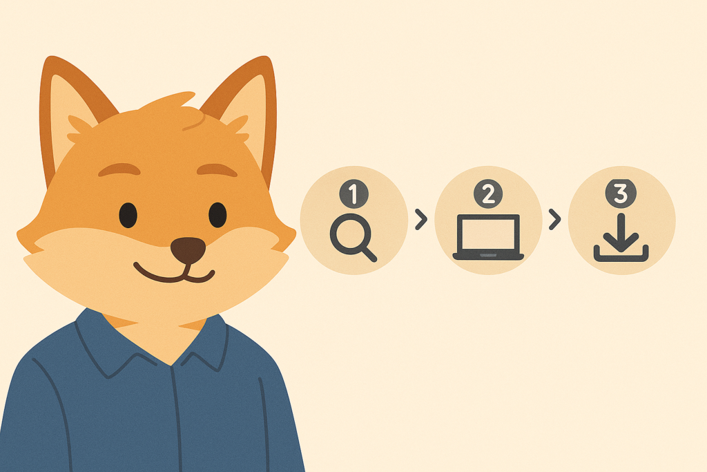 RecoveryFox AI｜実際の復元手順3ステップ