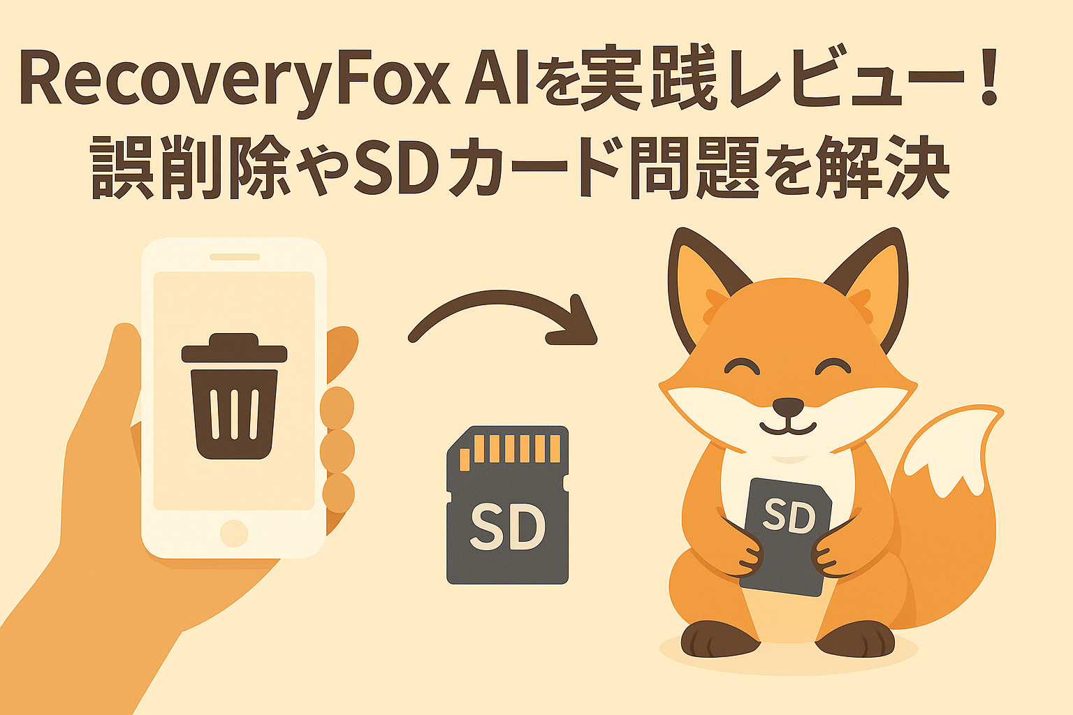 RecoveryFox AIを実践レビュー! 誤削除やSDカード問題を解決