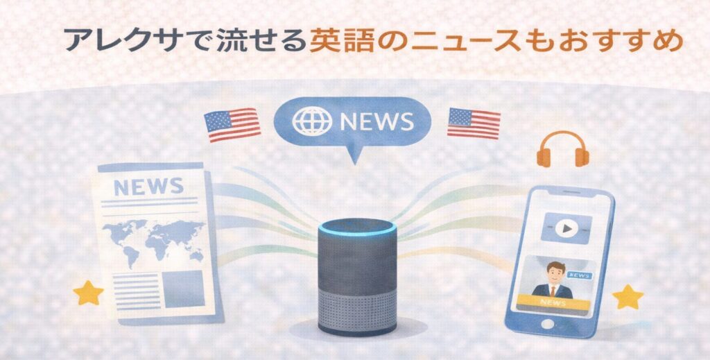 アレクサで流せる英語のニュースもおすすめ